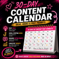 30 Day Content Calendar