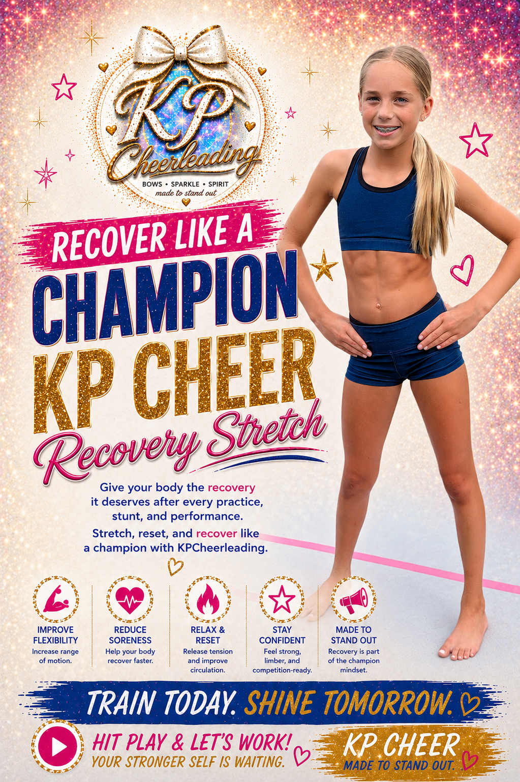 Recover Like a Champion | KP Cheer Recovery Stretch