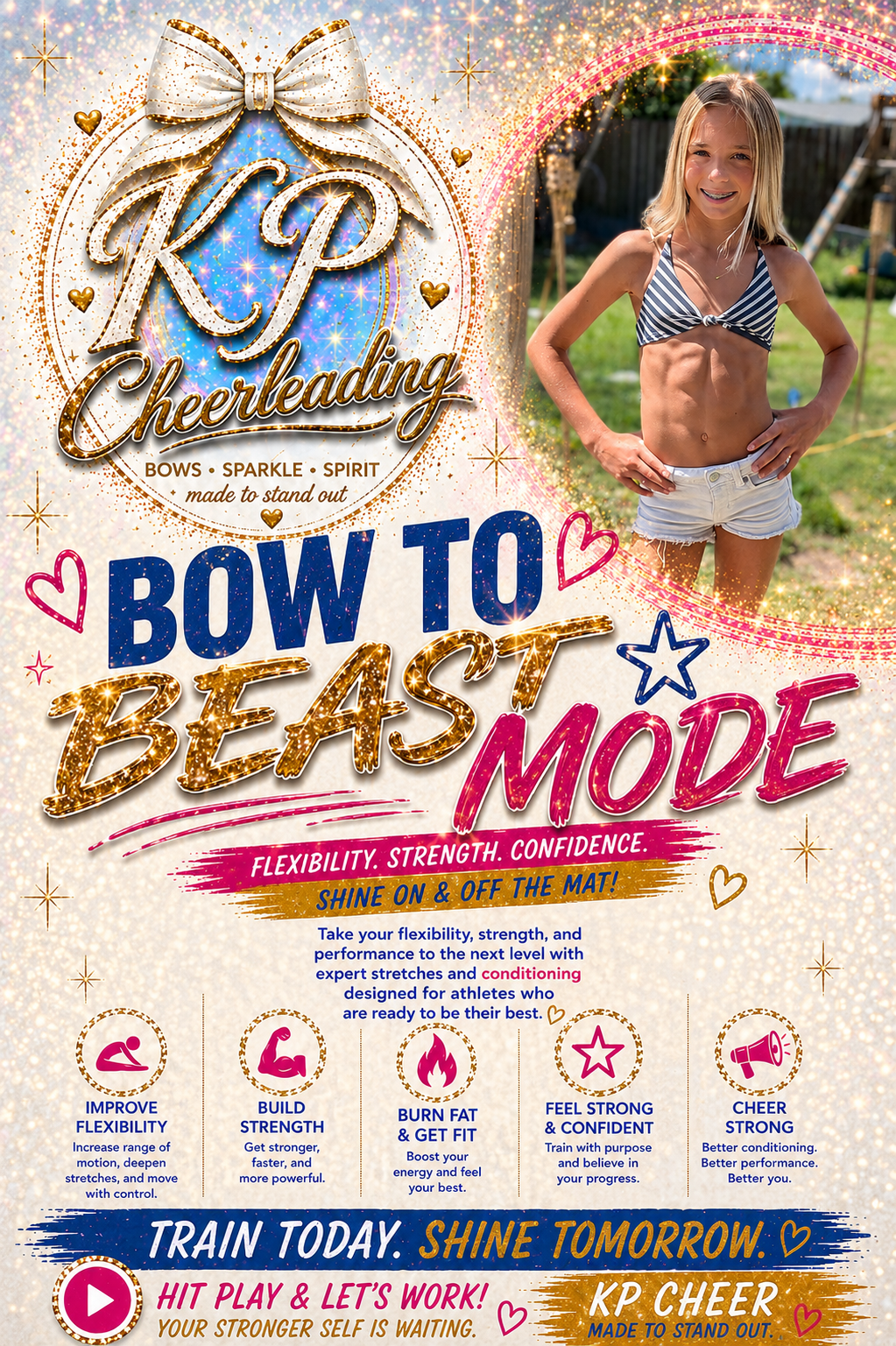 Bow to Beast Mode 💪🎀